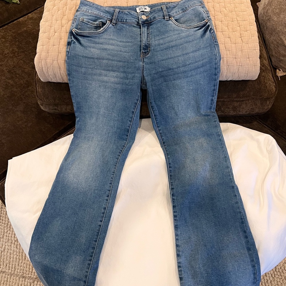 Refuge Light Blue Flare Jeans